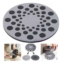 Comprar Posafuentes Doble De Silicona Encastre Posa Olla Pava 2 En 1 Color Gris\u002Fnegro