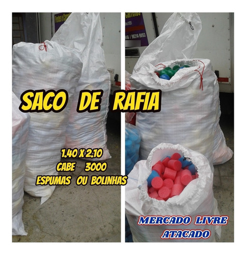 Saco Guarda Tudo De Rafia Virgem Resistente Big Big Kit C/02