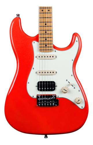Guitarra Jet Guitars Js400 Electrica Coral Red Material Del Diapasón Palo De Rosa Orientación De La Mano Diestro