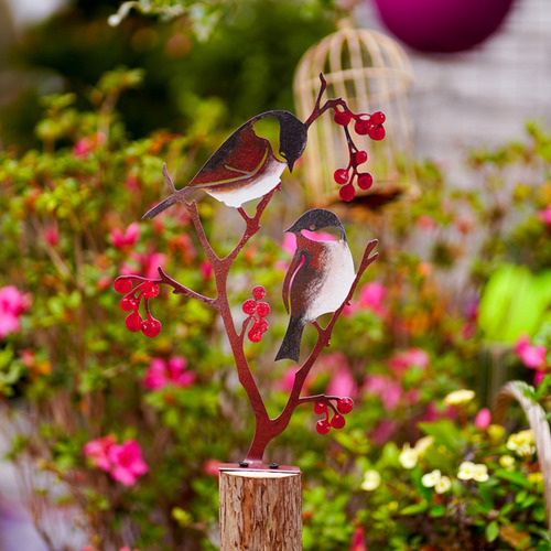 Estacas De Metal M3yard Para Decoración De Pájaros Para Jard
