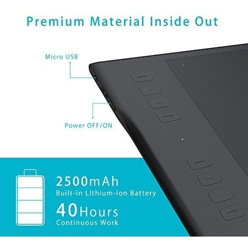 Inspiroy Q11k Wireless Graphic Drawing Tablet Sensibilidad