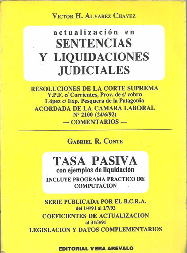 Sentencias Y Liquidaciones Judiciales - Tasa Pasiva - Alvare
