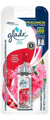 Glade Toque Repuesto Aromatizante Floral Y Frutos Rojos