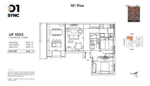 Imagen 4 de 4 de Apartamento En Venta Dos Dormitorios En Barrio Sur