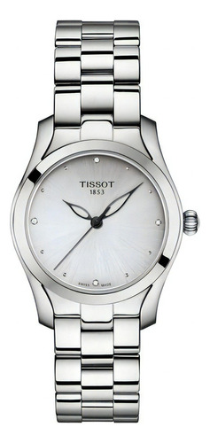 Reloj Tissot T-wave Mujer Esfera Plateada Cuarzo Boleta