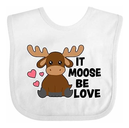 Baberos Para Bebé Inktastic It Moose Be Love With Cute Moose
