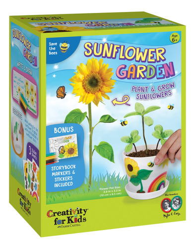 Creativity For Kids Girasol Garden - Kit De Cultivo De Giras
