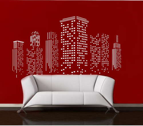 Vinilo Pared Ciudad  Decoracion Wall Stickers