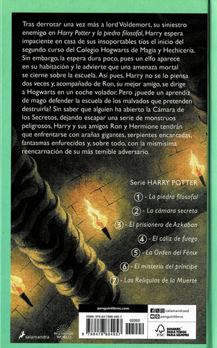 Harry Potter 2. Y La Camara Secreta - Rowling, Joanne Kathle