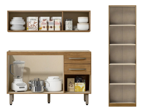 Kit De Cocina Bajo Mesada + Pileta + Aereo + Panelero