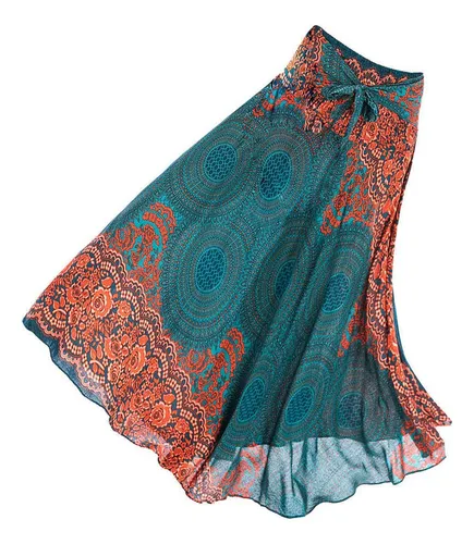 Bake Vestido Largo Con Falda Bohemia Hippie For Mujer, Ropa