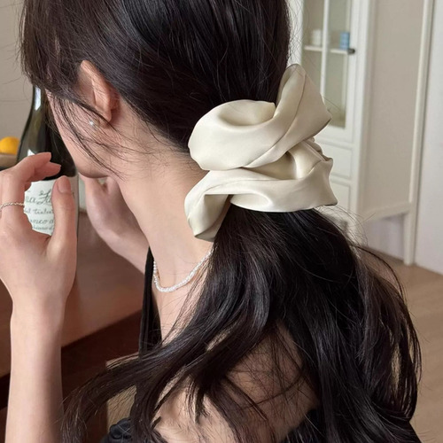 Cinta Elástica Para El Pelo Con Forma De Coletero Grande, De