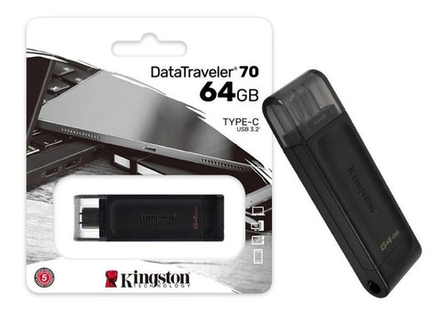 Pendrive Kingston Datatraveler 70 64gb 3.2 Pen Drive Type-c