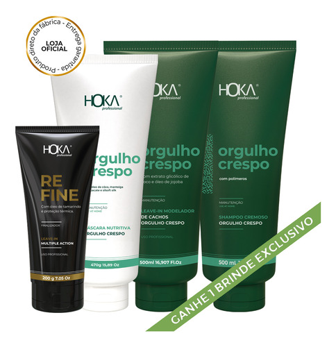 Kit Modelagem De Cachos Orgulho Crespo + Leave-in Hoka