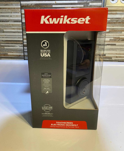 Cerrojo Electrónico Digital Touch Kwikset Nuevo Chapa Negro