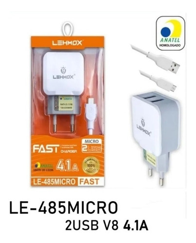 Lehmox LE-485 conector USB-C Branco