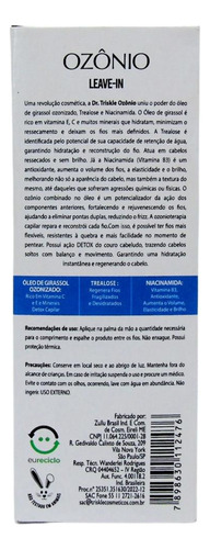Leave-in Triskle Ozonio 100ml: Controle Do Frizz E Brilho