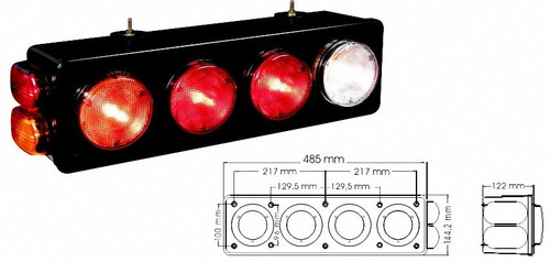 Faro Conjunto Armado 4 Faros 1810 Derecho