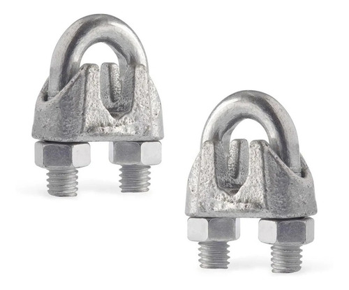 Abrazadera Candado Grampa Para Cable Acero 8 Mm 100 Unidades