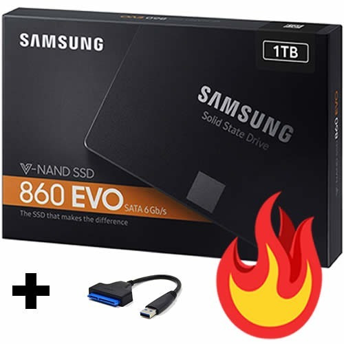 Disco Ssd Samsung 860 Evo 1 Tb Sata3 Pc Notebook + Regalo