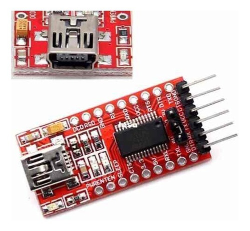Imagem 4 de 4 de Módulo Ftdi Conversor Usb Para Ttl Rs232 Serial Para Esp-01