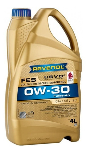 Aceite 0w30 Ravenol Fes Citroen C3 1.6 Hdi 4 Lts