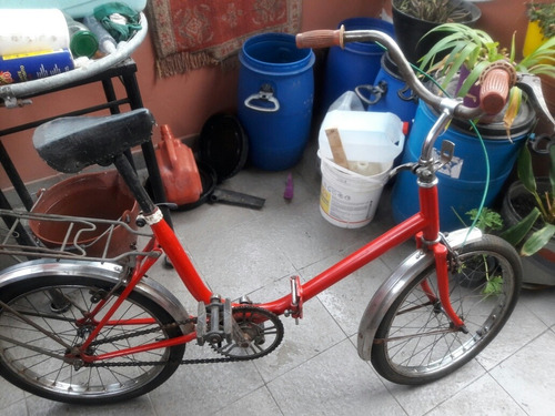 Bicicleta De Los 80' Plegable, Todo Original. Rodado 20''