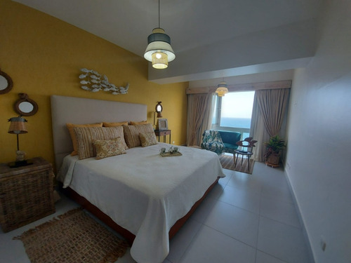 Apartamento En La Playa En Aquarella Tower Juan Dolio Amueblado Full