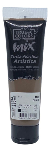 Tinta Acrílica Artistica Mix 150ml True Colors Cor Pele cor iv