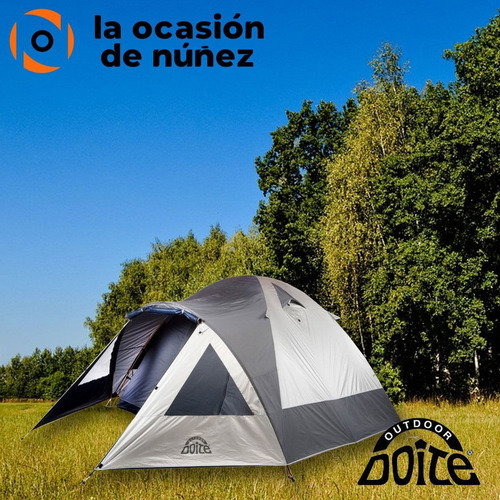 Imagen 5 de 8 de Carpa Doite Hi Camper Sl4 4 Personas Camping Iglu Con Abside
