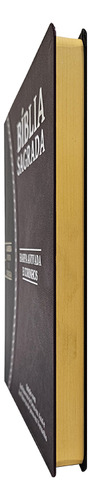 Bíblia Sagrada Slim Grande | Rc | Letra Grande | Harpa Avivada E Corinhos | Vinho E Preto, De Almeida Revista E Corrigida., Vol. 1. Editorial Cpp, Tapa Mole En Português