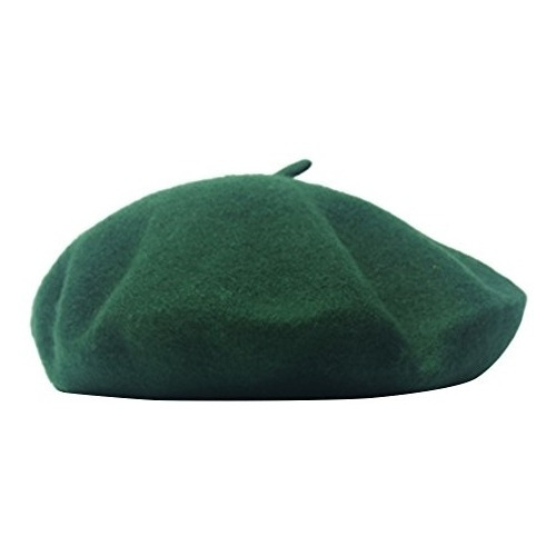 Gorros Sombreros Y Boinas De Lana De Boina Verde Talla Única