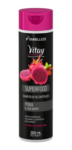 Shampoo Vitay Superfood Pitaya E Goji Berry Novex 300ml