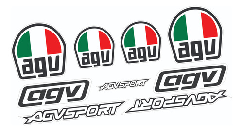 Etiquetas Para Antigo Capacete Agv Sport