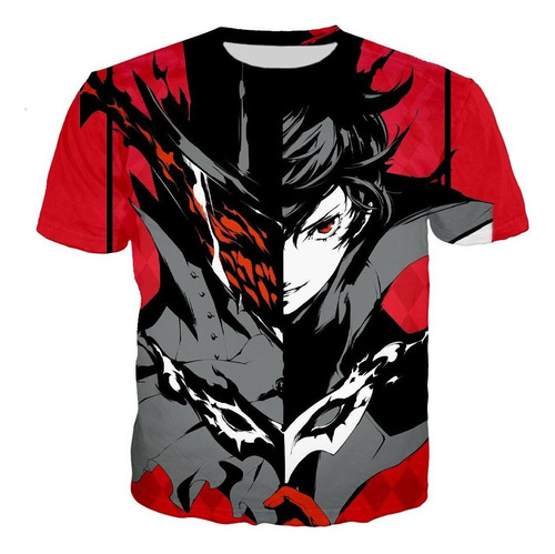 Playera De Manga Corta Con Estampado 3d De Persona 5 Graphic