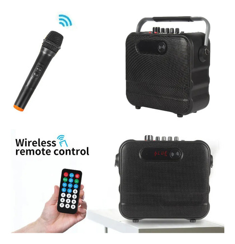 Megafono Portatil Bluetooth Con Microfono Inalambrico M-669i