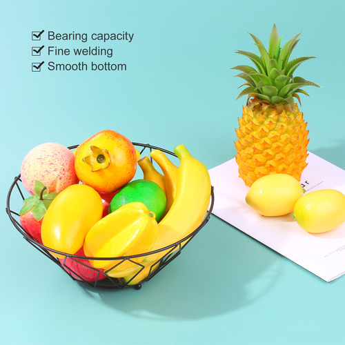 Frutero De Metal Con Forma De Cesta De Fruta, Alambre Para A