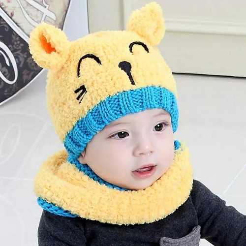 Hermoso  Gorro Más Bufanda Antialérgico Super Abrigadores