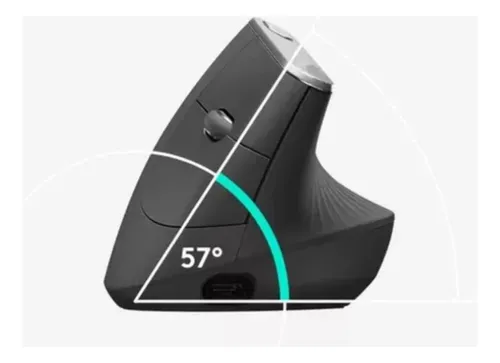 Mouse Vertical Ergonomico Recargable Epik Eh-fit1 | Tipo C