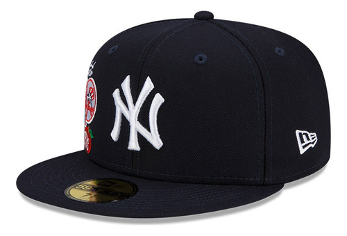 Gorra New Era 59fifty Yankees Mlb City Cluster Black Negro 7 1/4 57.7cm