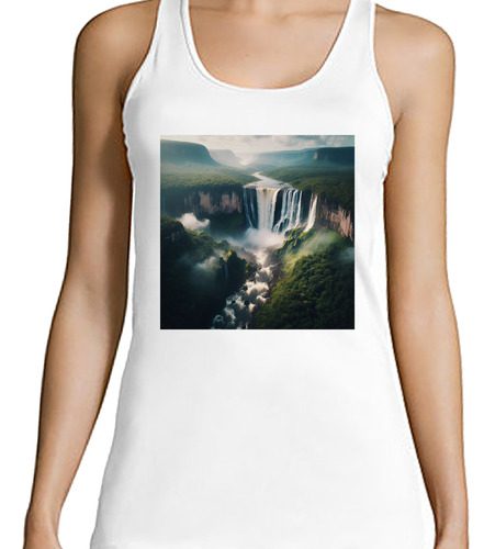 Musculosa Mujer Salto Ángel Cascada Más Alta Venezuela M3