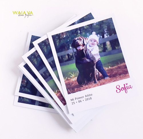 Imagen 7 de 8 de Fotoimán Tipo Polaroid * 9 X 7 Cm + Laminado Protector X 2u