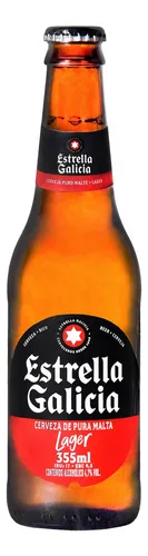 Cerveza Estrella Galicia Rubia Pilsenrubia 355 mL
