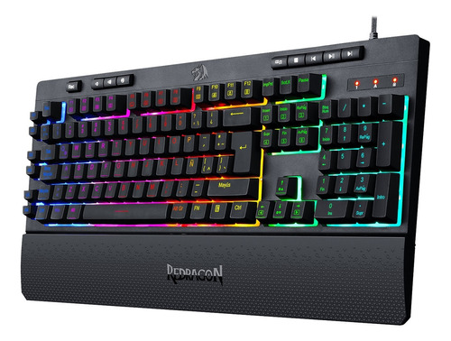 N Teclado Redragon Shiva K512 Rgb Spa Semi Mecánico Black