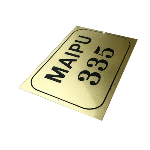 Placa De Metal Con Dirección, Número, Frente De Casa 15x8cm.