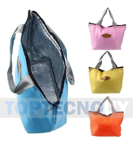 Imagen 3 de 6 de Mini Bolso Termico Tipo Lanchera Lunchera Almuerzo Colores ®