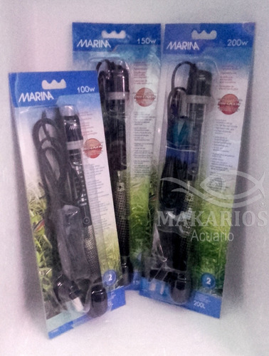 Imagen 4 de 8 de Calefactor Automatico Pecera Acuario Marina 100w
