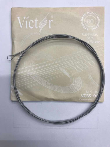 Decena Cuerdas 3ra. Victor Para Bajo Quinto/sexto.acero Inox