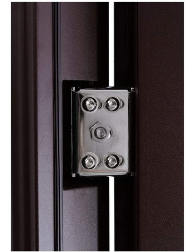 XE Seguridad | Puerta De Seguridad XE Tesla Con Fijo S5 130-213 Apertura Izquierda 100% Acero Color Chocolate