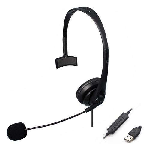 2 Auriculares Usb Para Call Center Con Micrófono Con Cancela